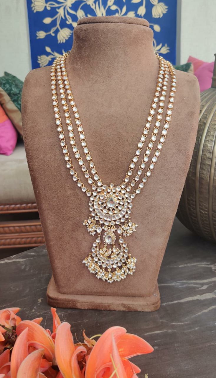 3 LINE NECKLACE WITH ONLY STONE